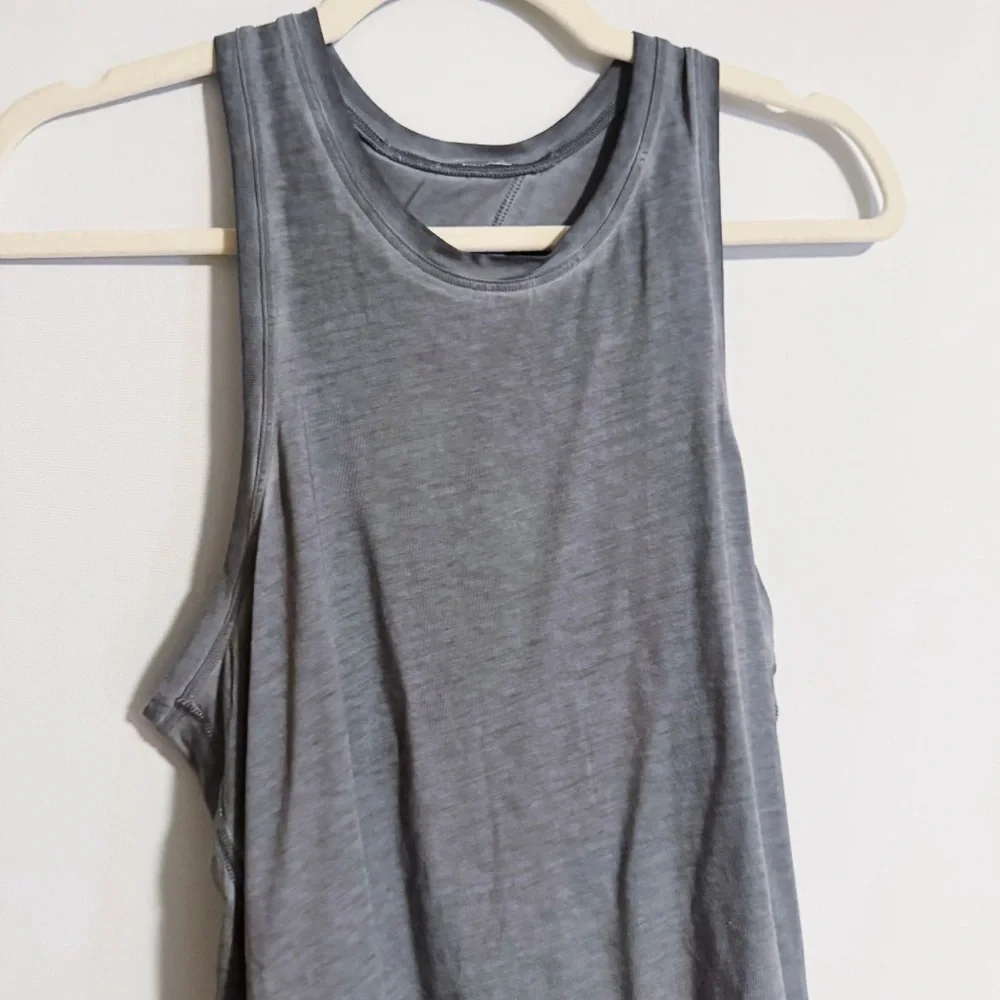 Lululemon - All Tied Up Gray Acid Wash Tank Top